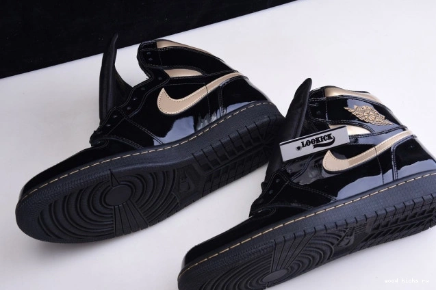 HIGH METALLIC 555088-032 GOLD RETRO AIR (2020) 1 JORDAN BLACK 0728